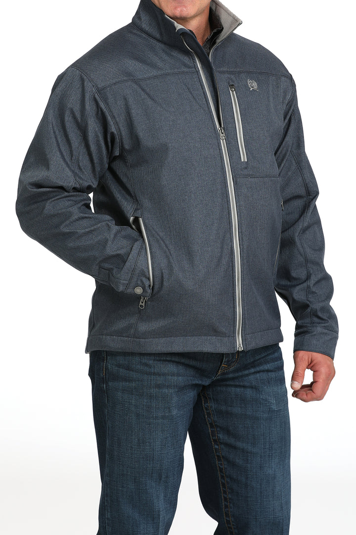Cinch Men's Navy Concealed Carry Herringbone Bonded Jacket