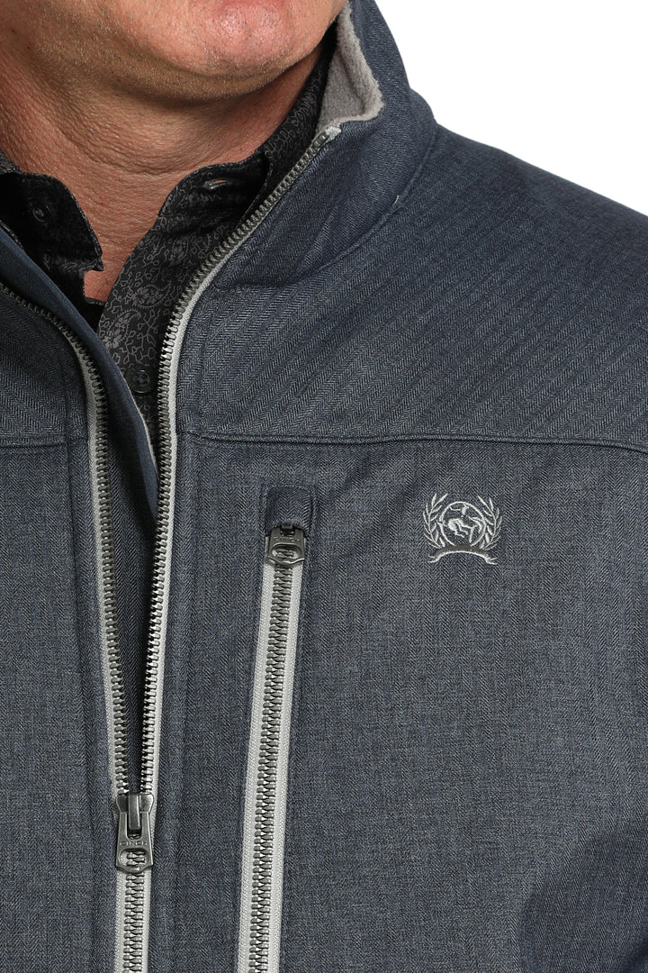 Cinch Men's Navy Concealed Carry Herringbone Bonded Jacket