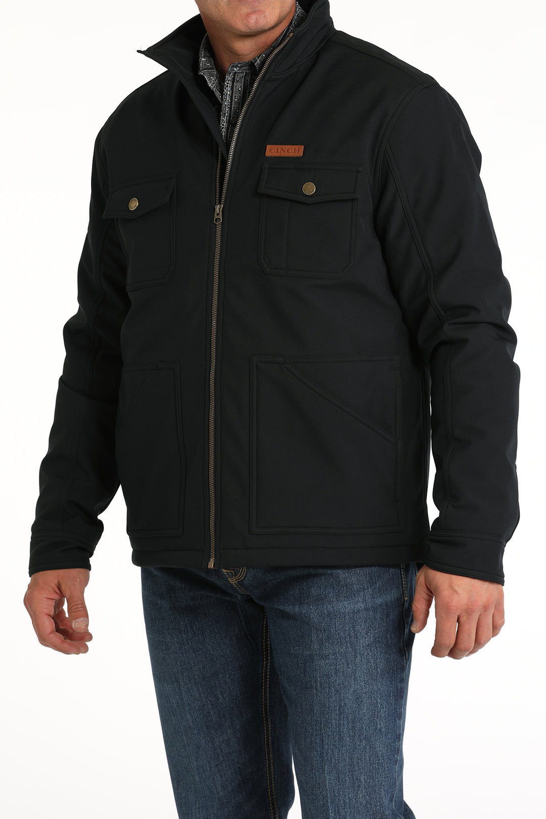 Cinch Men's Black Textured Concealed Carry Jacket