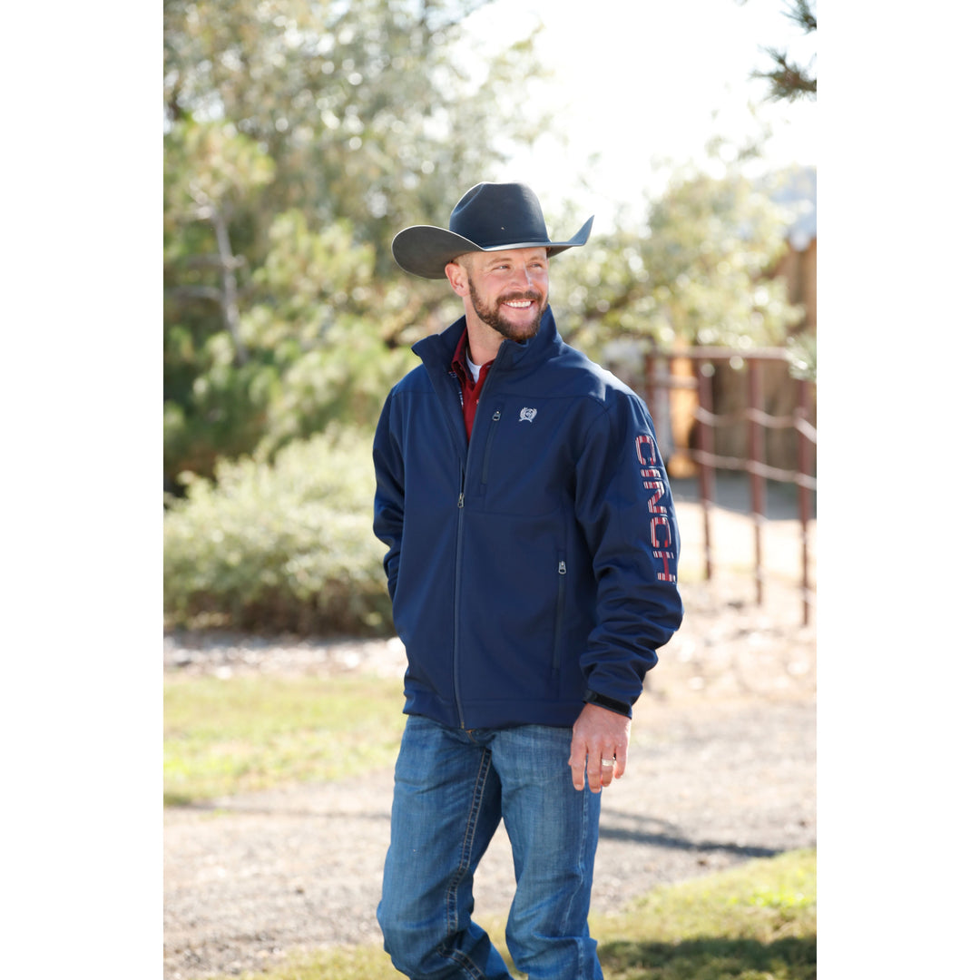 Cinch Men's Navy Solid Bonded Jacket - Main Image