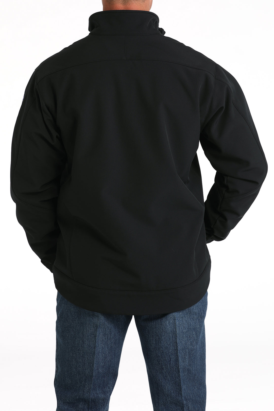 Cinch Men's Black Bonded Jacket with Patriotic Logo