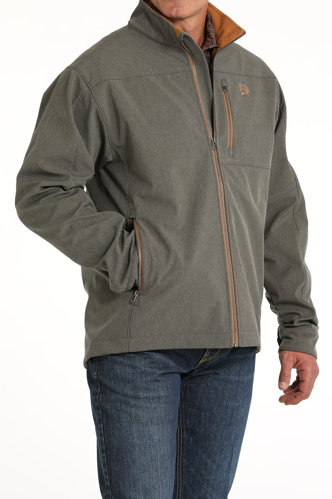 Cinch Men's Charcoal and Copper Bonded Jacket