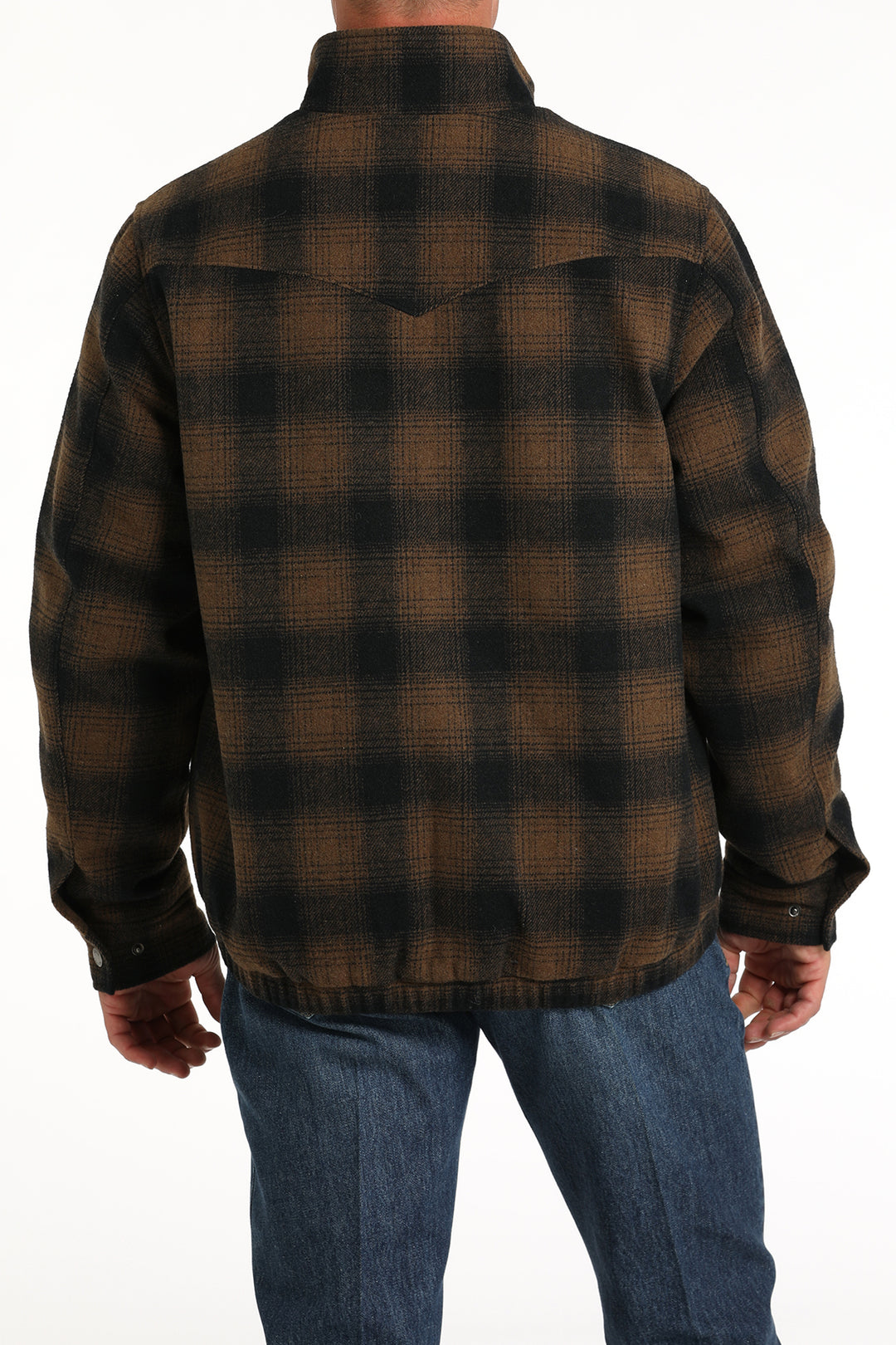 Cinch Men's Brown Plaid Concealed Carry Western Jacket