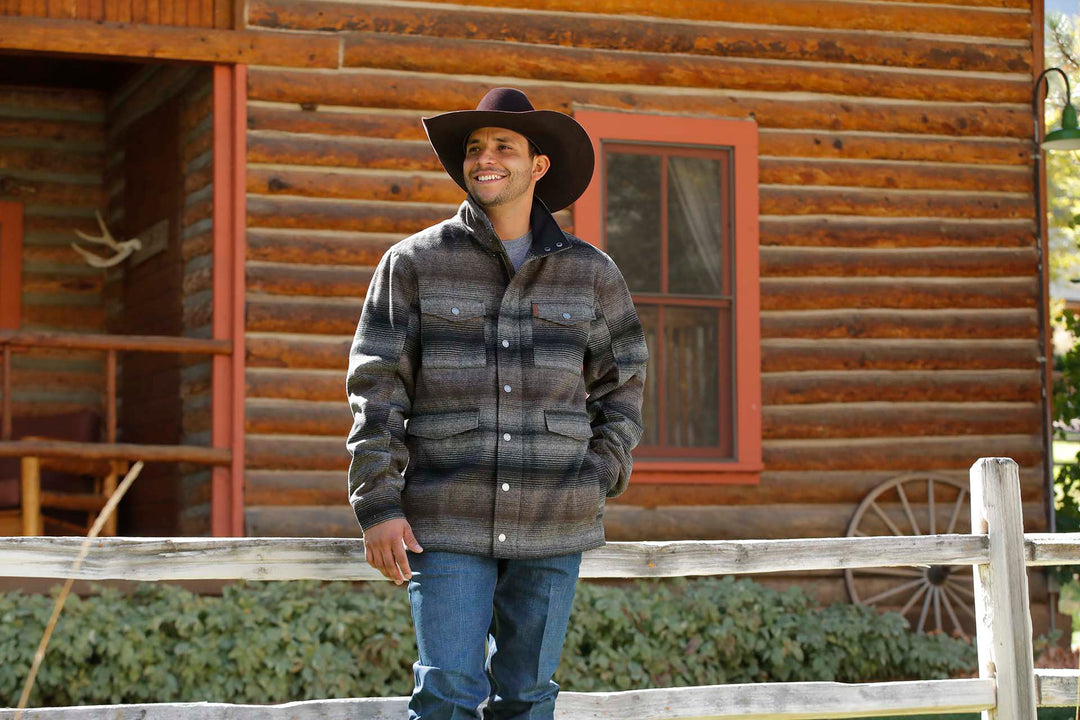 Cinch Men's Gray Frontier Coat