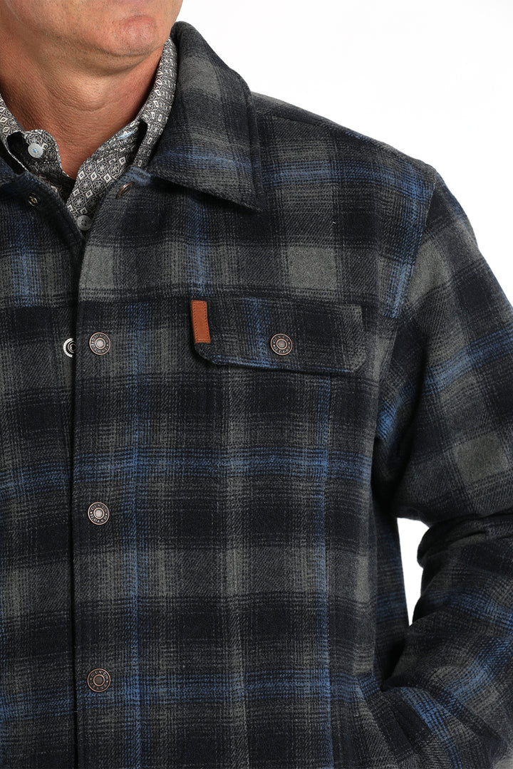 Cinch Men's Navy and Gray Lined Trucker Jacket