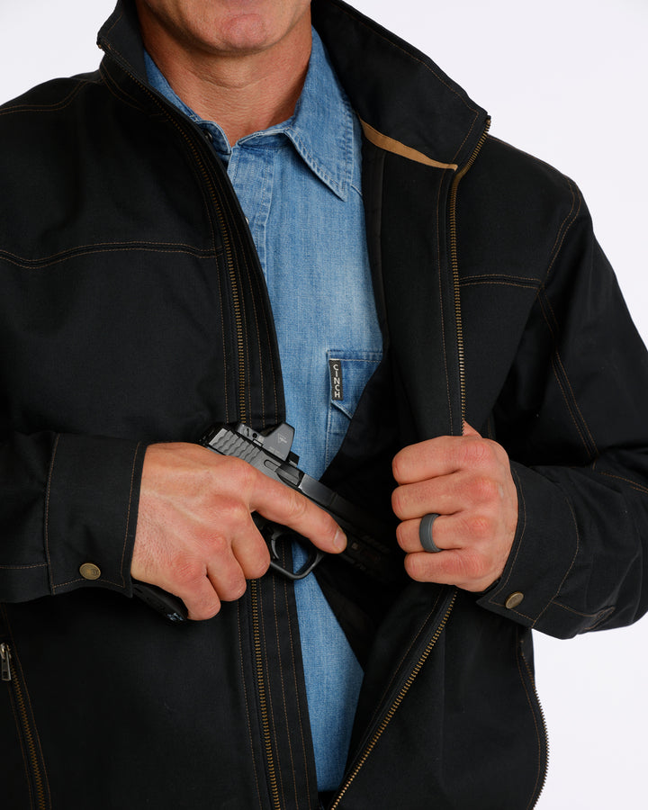 Cinch Men's Black Concealed Carry Canvas Jacket