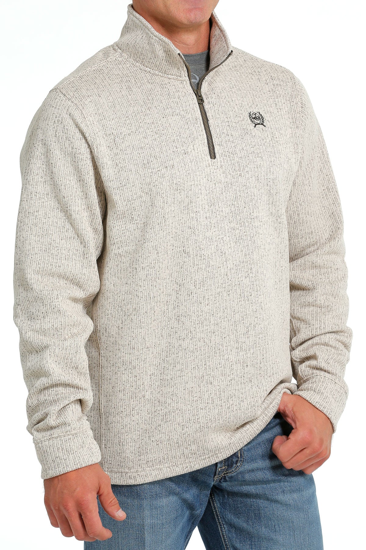 Cinch Men's Stone Quarter Zip Sweater Knit Jacket