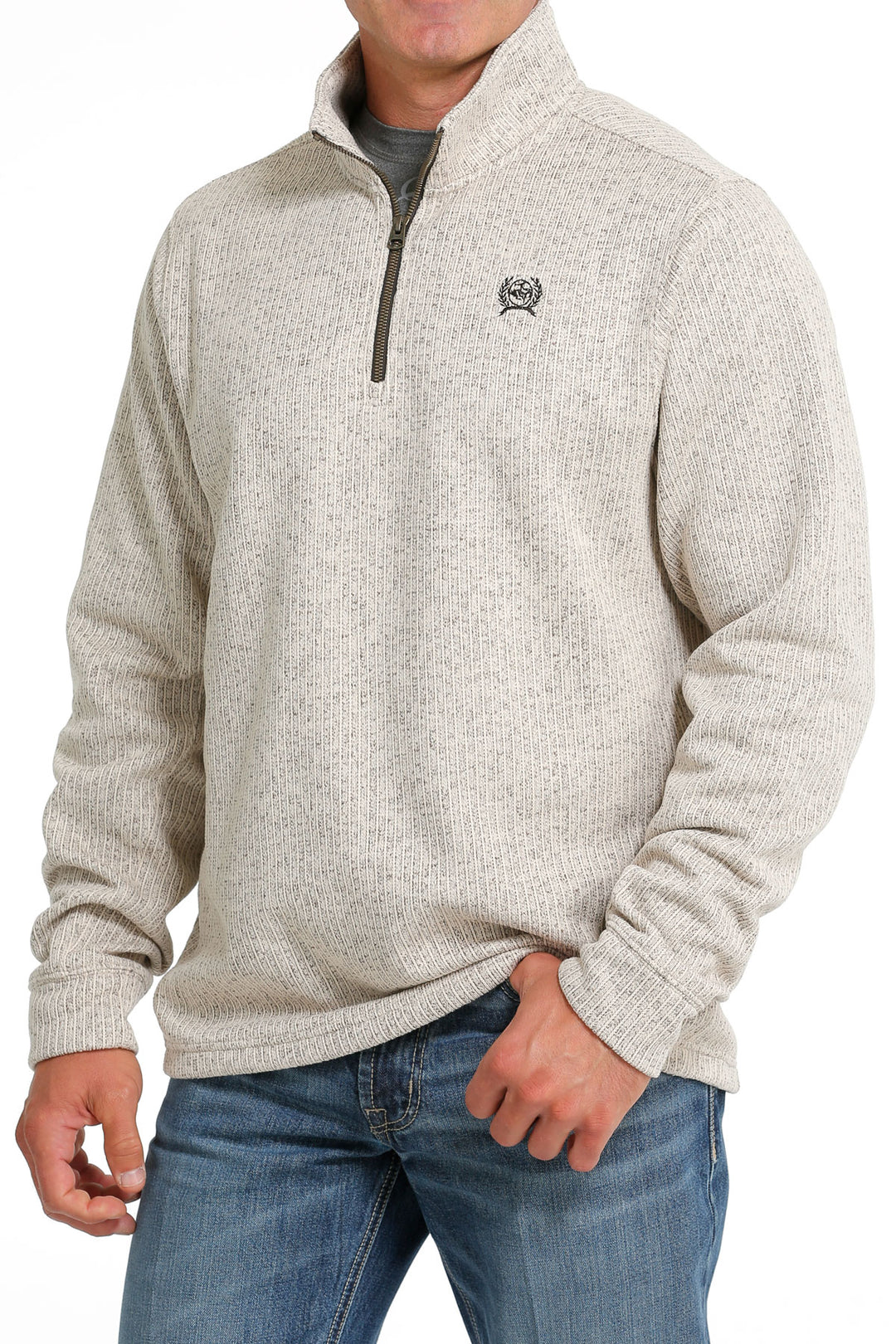 Cinch Men's Stone Quarter Zip Sweater Knit Jacket