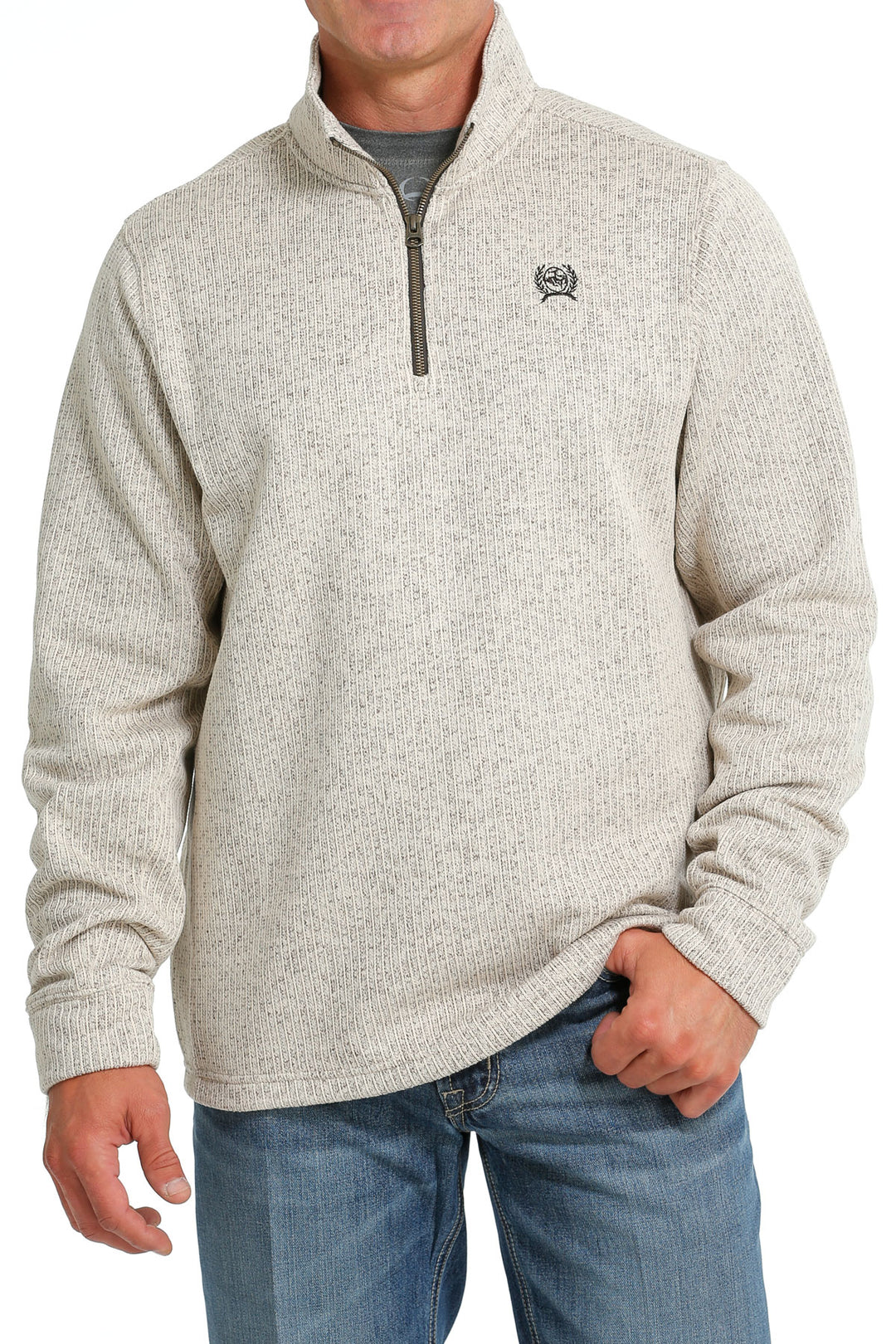 Cinch Men's Stone Quarter Zip Sweater Knit Jacket