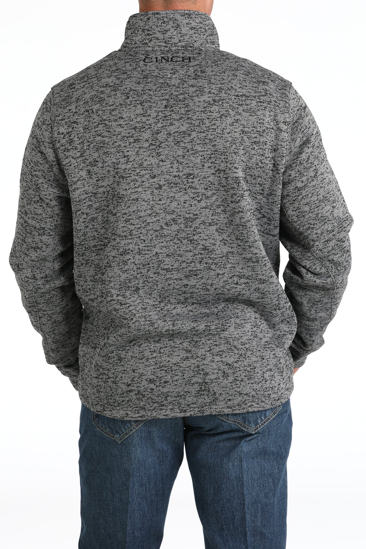 Cinch Men's Gray Sweater Knit 1/4 Zip Pullover – West 20 Saddle Co.