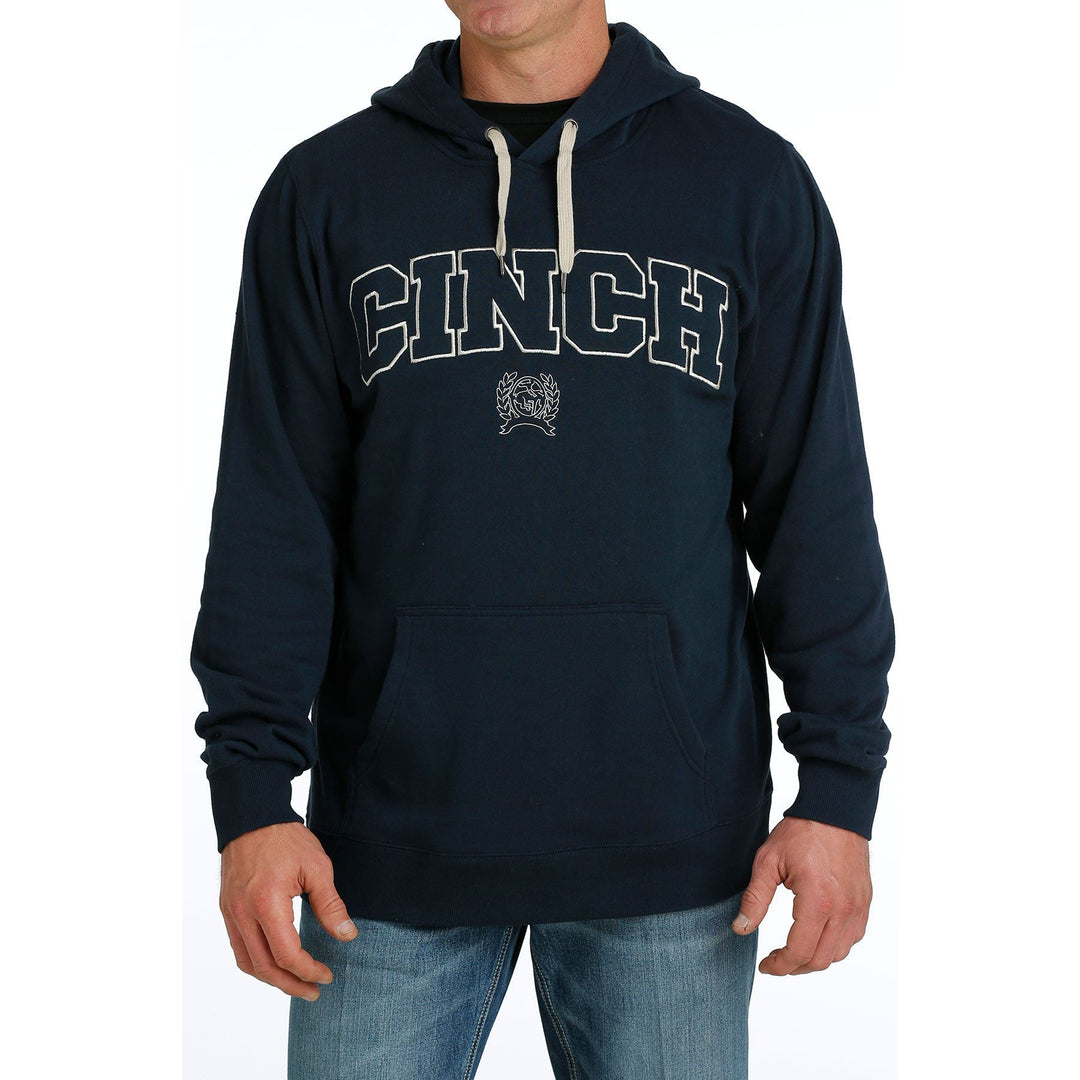 Cinch Men's Navy Logo Pullover Hoodie