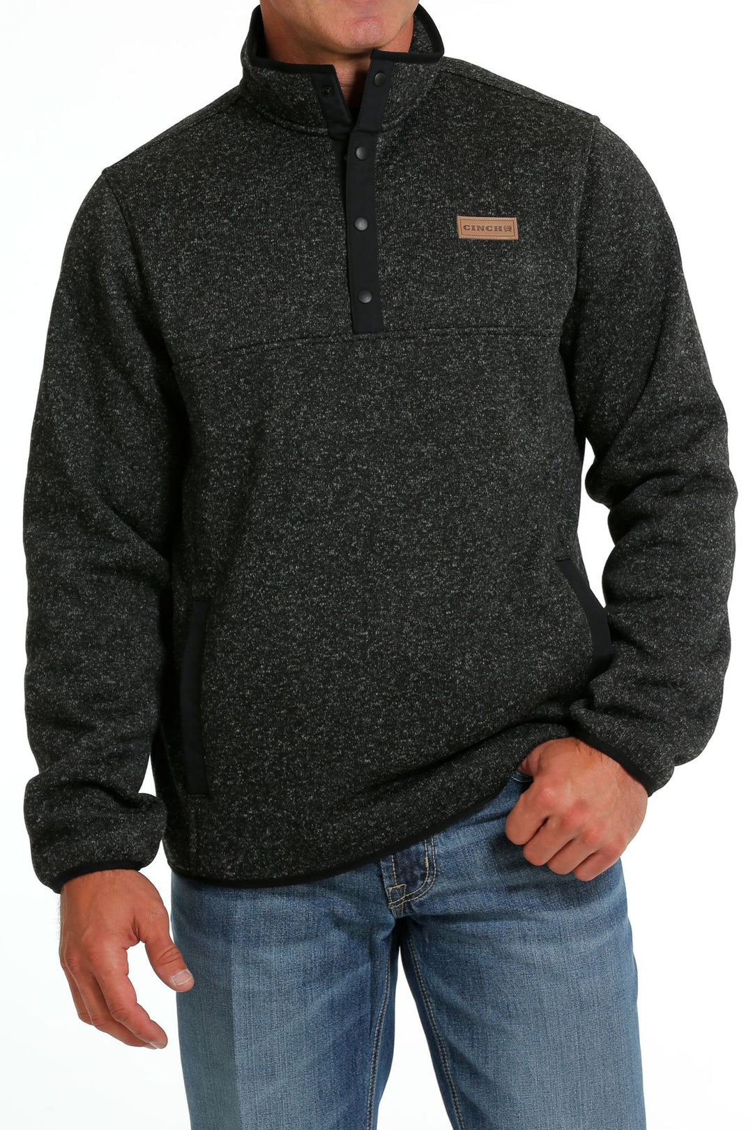Cinch Men's Charcoal Quarter Zip Pullover