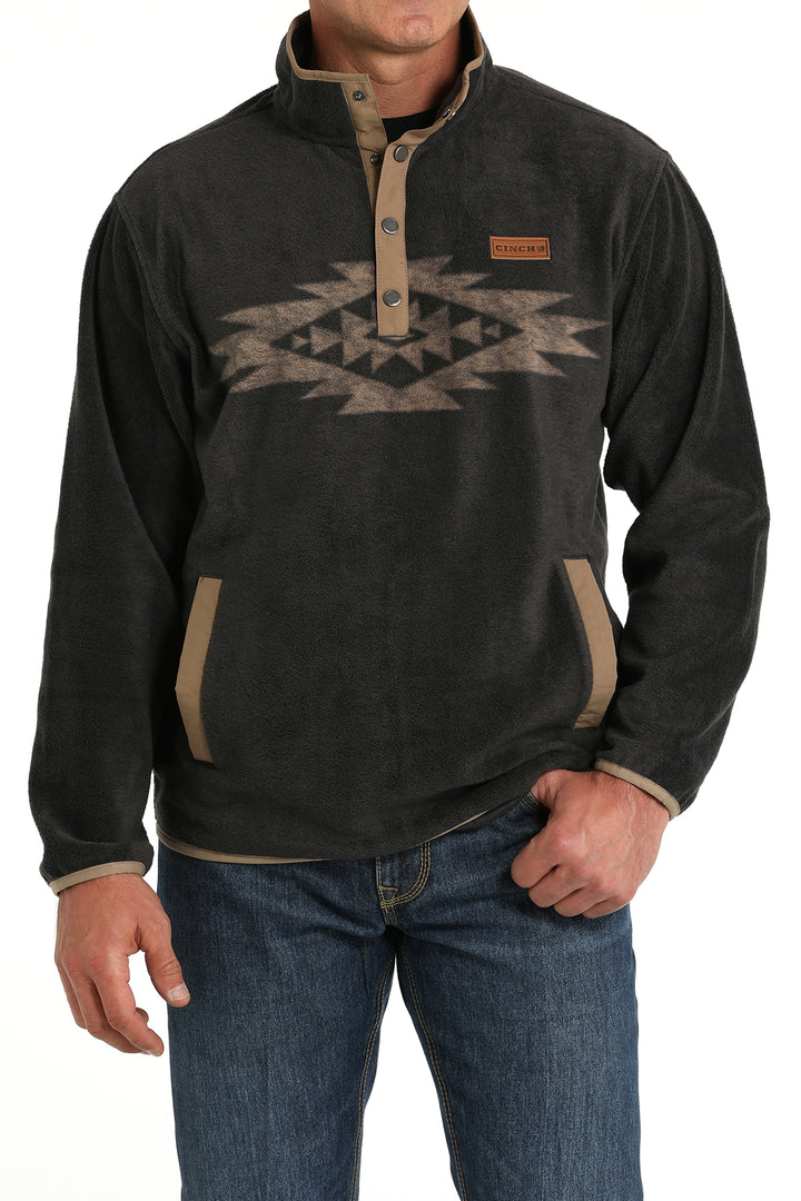 Cinch Men's Charcoal Fleece Pullover