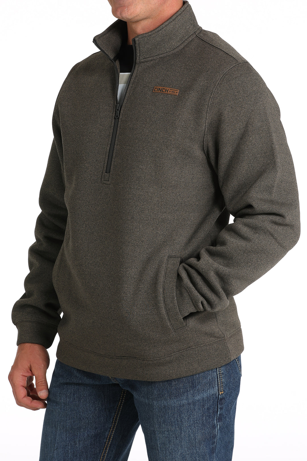 Cinch Men's Brown 1/2 Zip Pullover