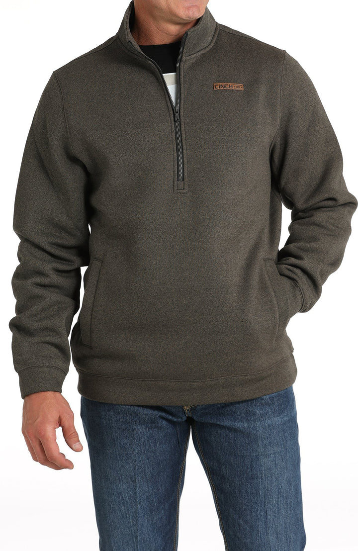 Cinch Men's Brown 1/2 Zip Pullover