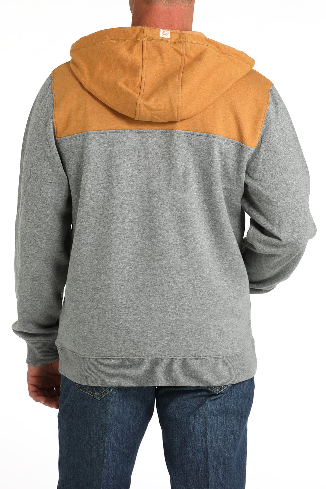 Cinch Men's Gray Color Blocked Hoodie