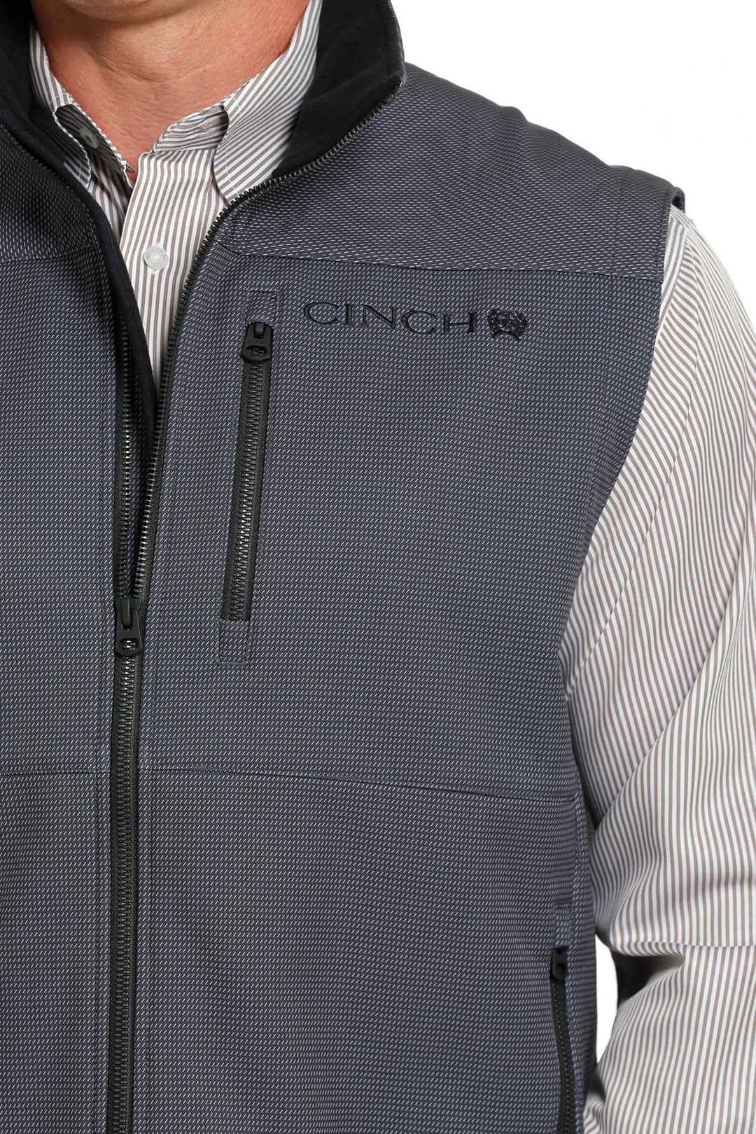 Cinch Men's Charcoal Bonded Vest