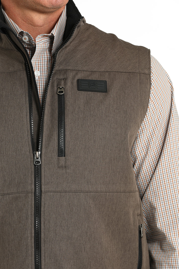 Cinch Men's Brown Softshell Vest