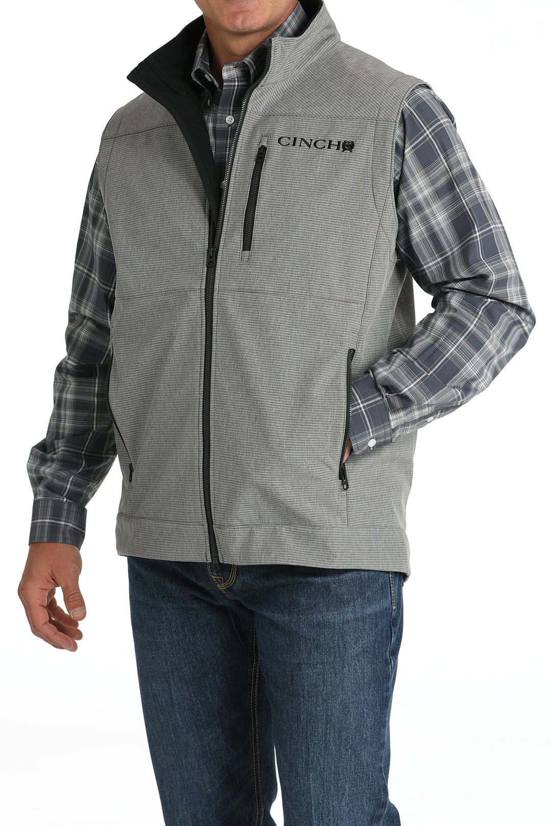 Cinch Men's Gray Bonded Vest