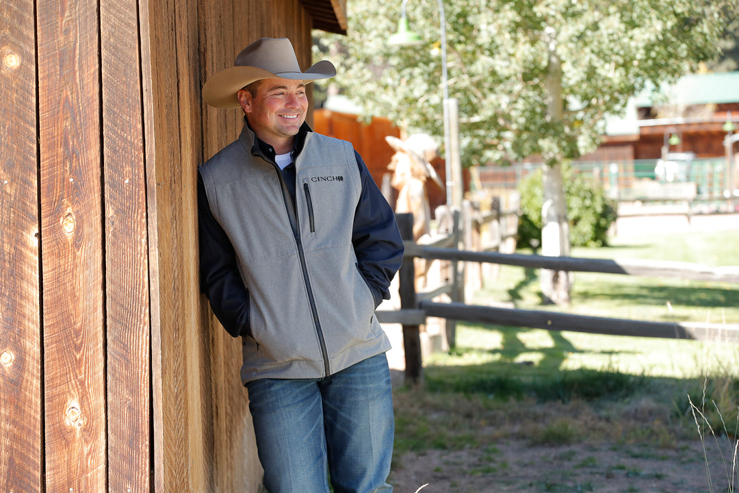 Cinch Men's Gray Bonded Vest