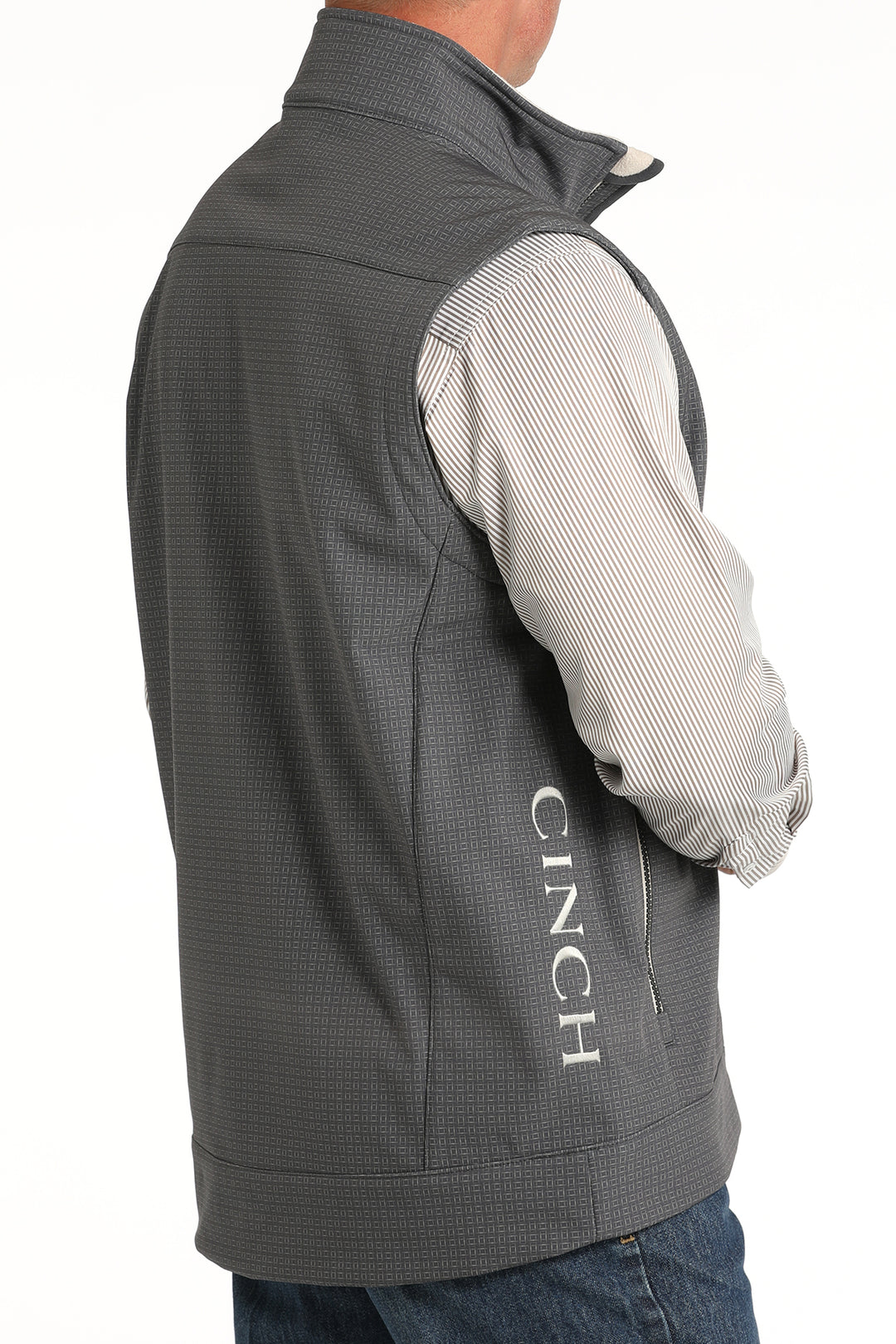 Cinch Men's Gray Concealed Carry Bonded Vest