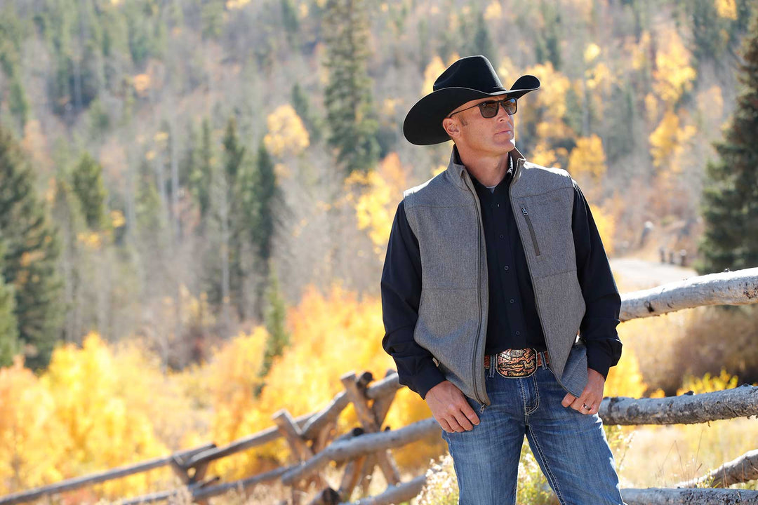 Cinch Men's Olive Concealed Carry Bonded Vest