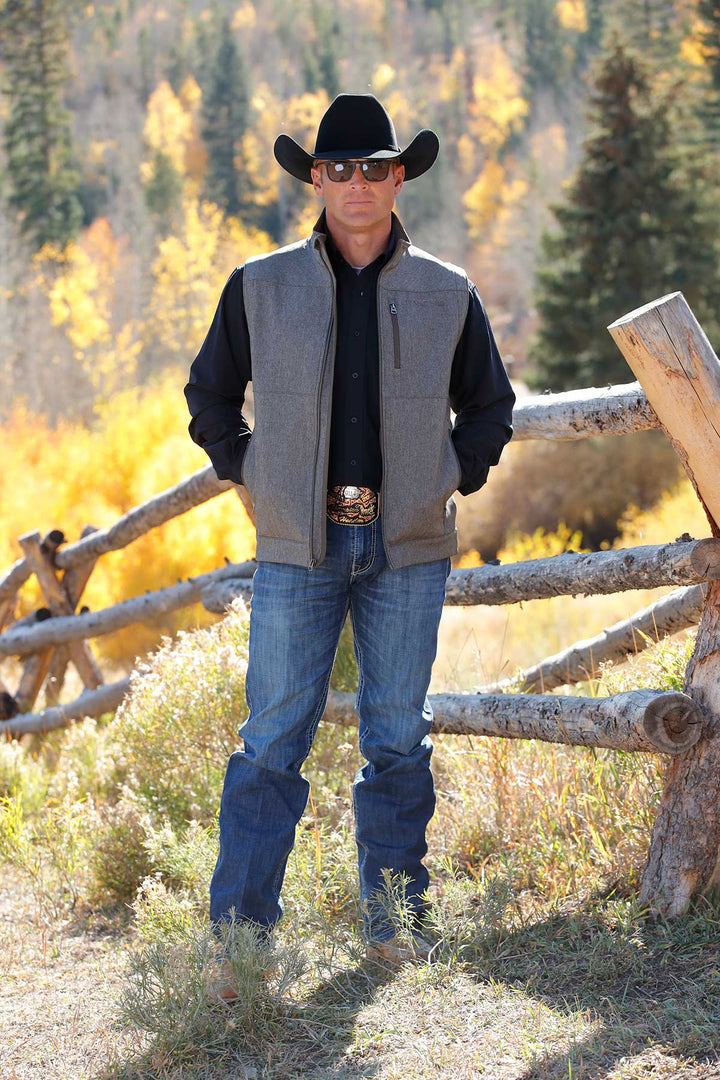 Cinch Men's Olive Concealed Carry Bonded Vest