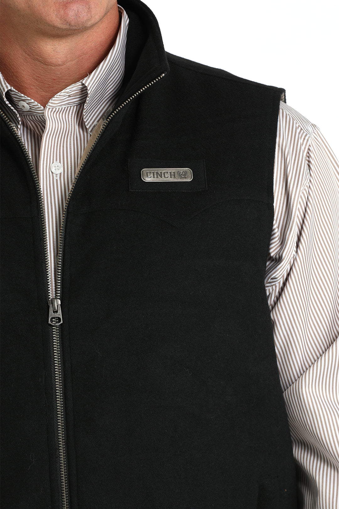 Cinch Men's Black Concealed Carry Western Vest