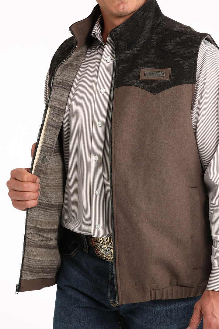 Cinch Men's Brown Concealed Carry Western Vest