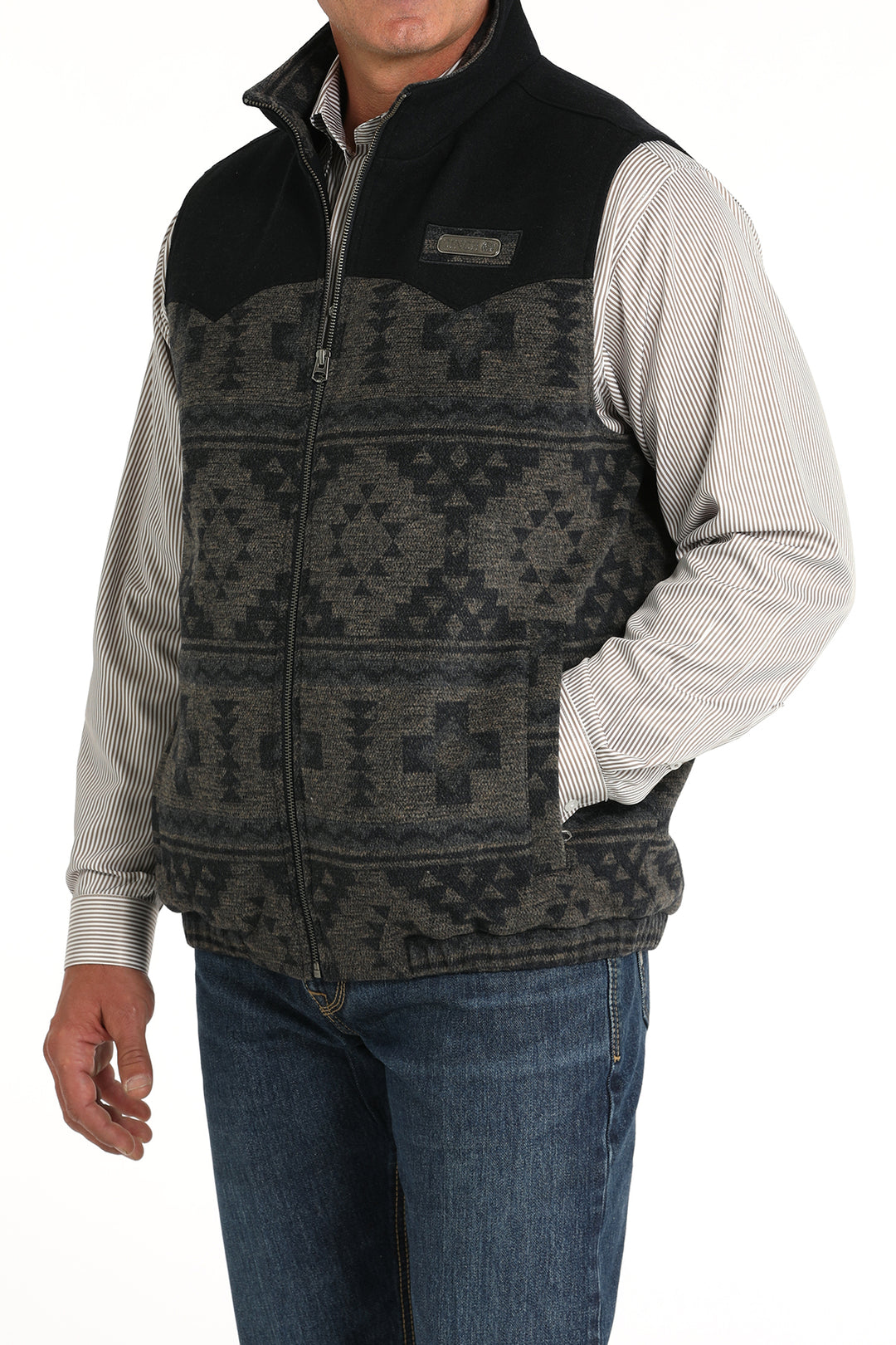 Cinch Men's Navy Concealed Carry Western Vest