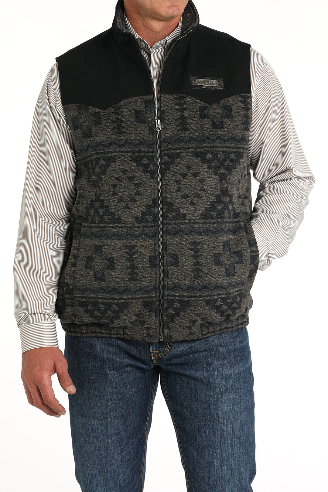 Cinch Men's Navy Concealed Carry Western Vest