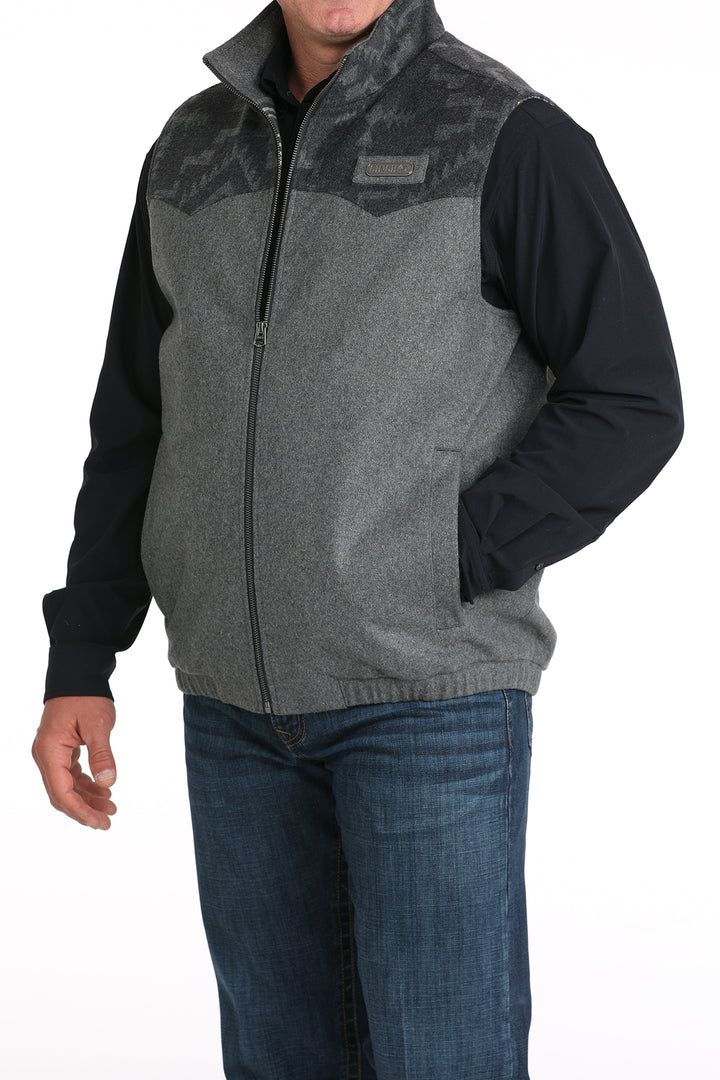 Cinch Men's Gray Concealed Carry Wooly Vest