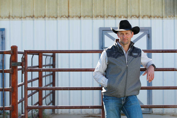 Cinch Men's Gray Concealed Carry Wooly Vest