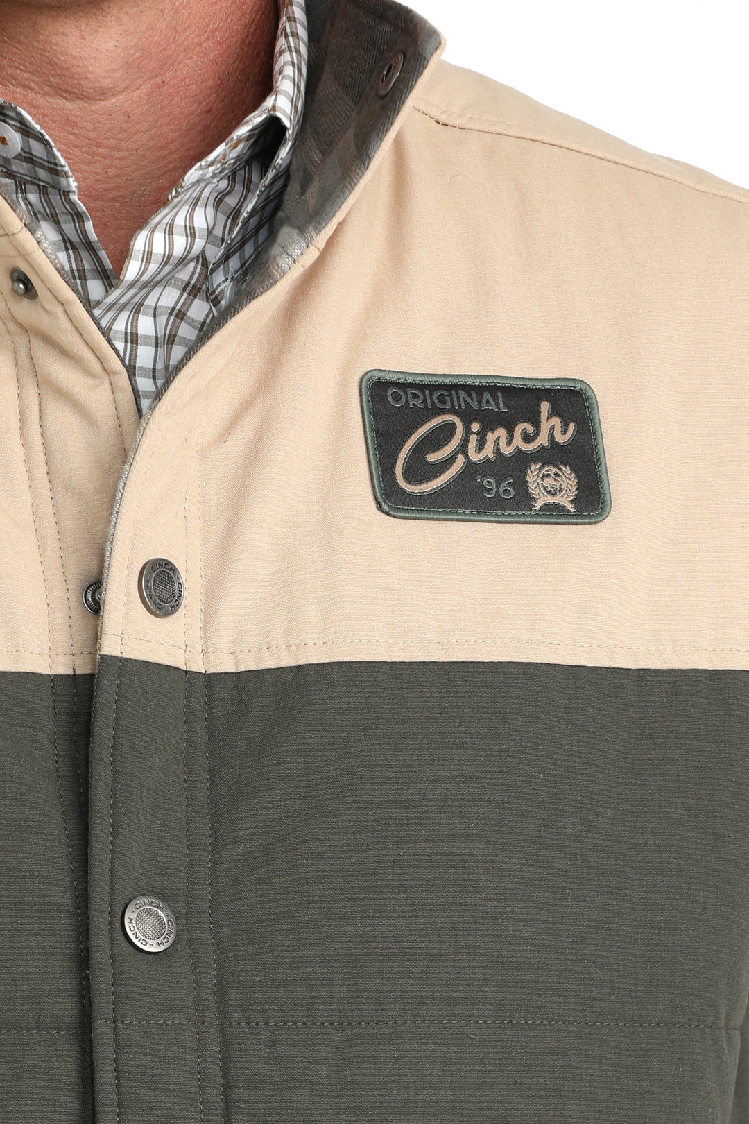 Cinch Men's Olive Reversible Quilted Vest