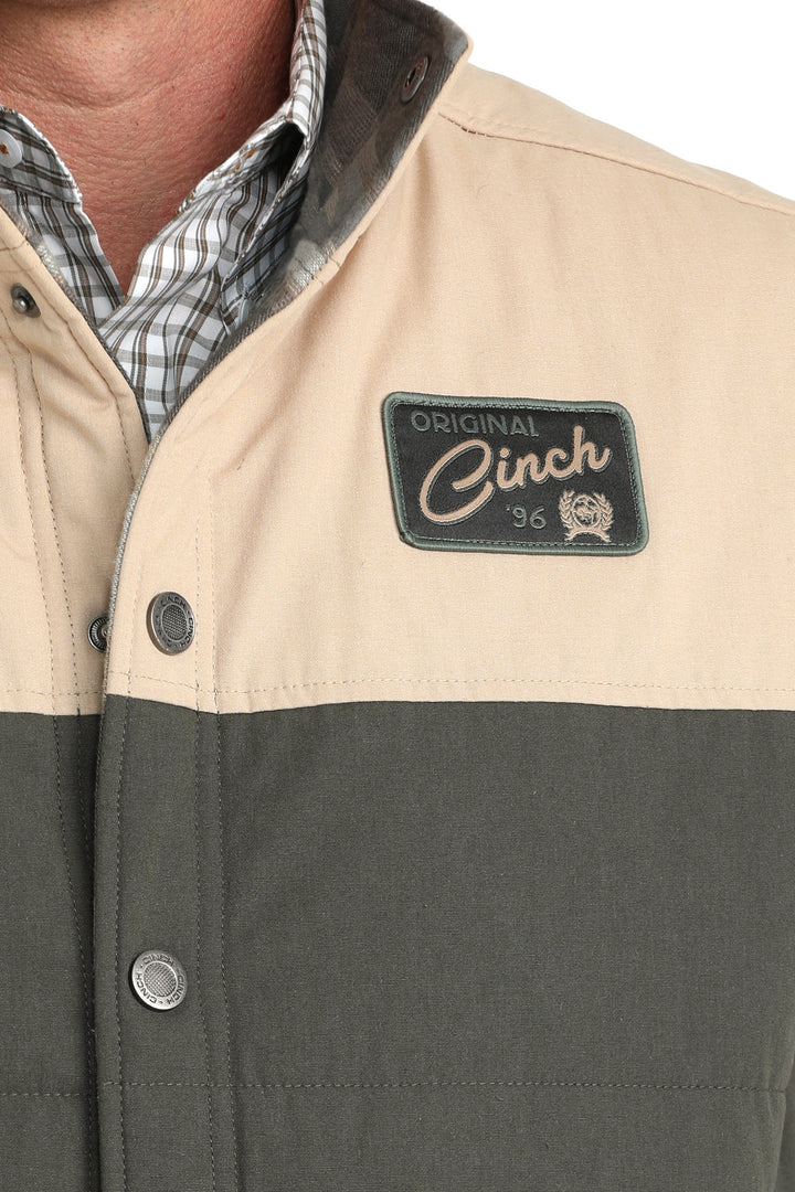 Cinch Men's Olive Reversible Quilted Vest
