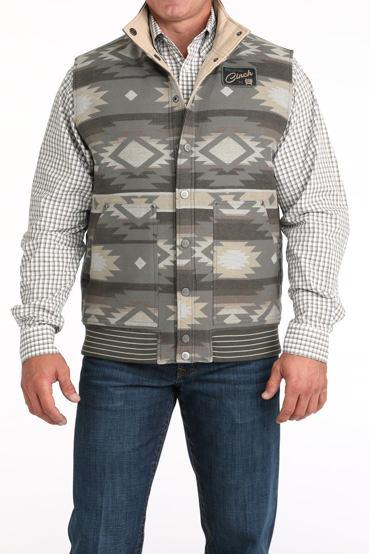 Cinch Men's Olive Reversible Quilted Vest