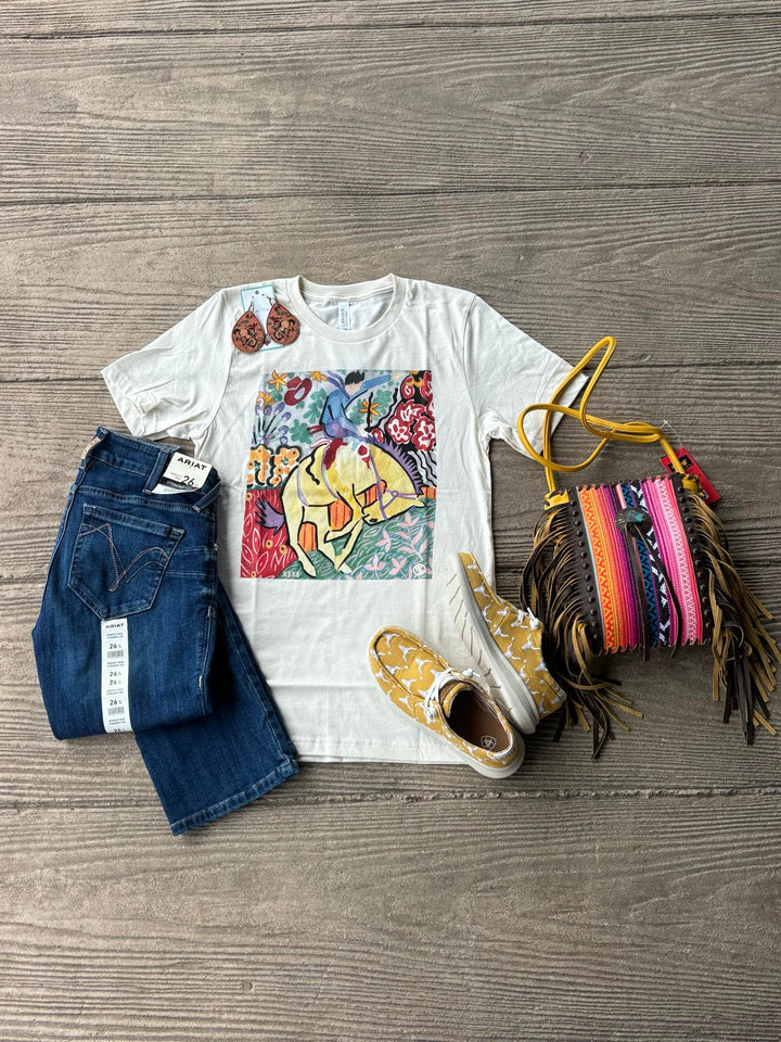 West 20 Natural Matisse Bronc Tee
