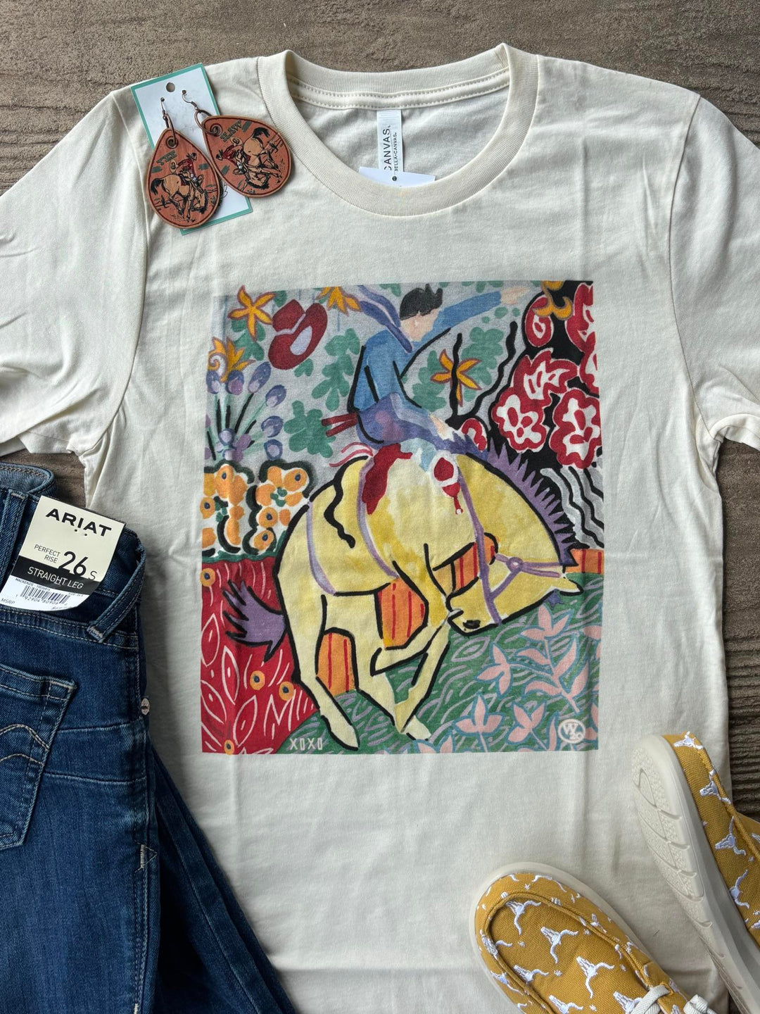 West 20 Natural Matisse Bronc Tee
