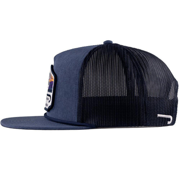 Lazy J Ranch Navy Bull Wagon Classic Rope Trucker Hat