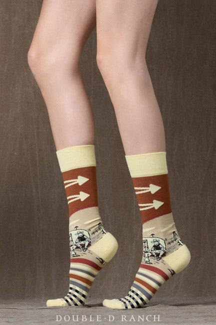 Double D Ranchwear Oil Camp Socks