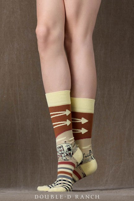 Double D Ranchwear Oil Camp Socks