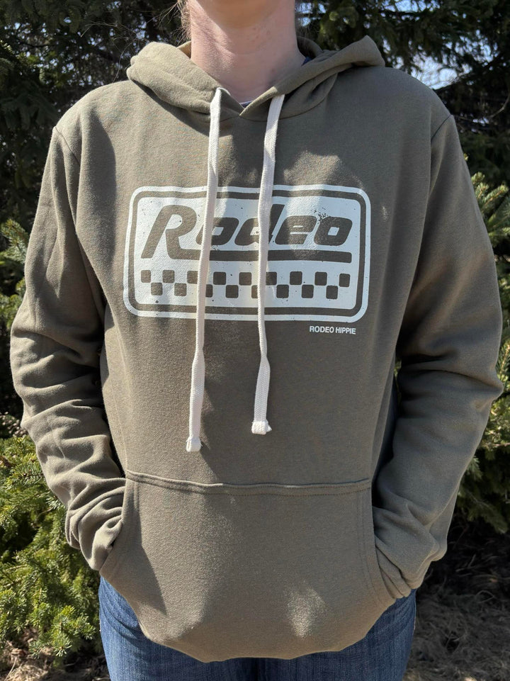 Rodeo Hippie Olive Rodeo Racer Hoodie