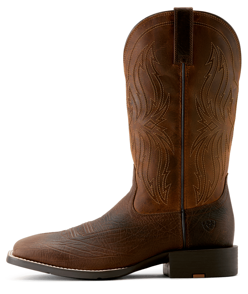 Ariat Men's Rich Oak Sport Rustler Wide Square Toe Boot
