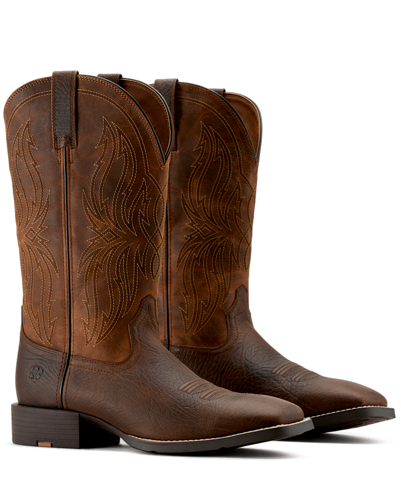Ariat Men's Rich Oak Sport Rustler Wide Square Toe Boot