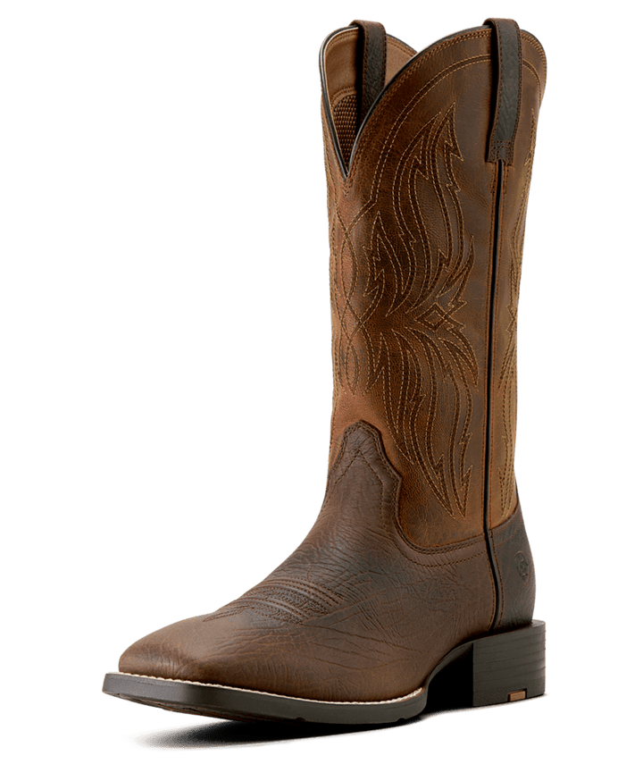 Ariat Men's Rich Oak Sport Rustler Wide Square Toe Boot