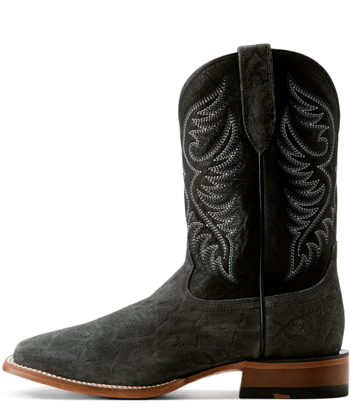 Ariat Men's Black Elephant Roughout Wiley Cowboy Boot