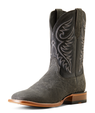 Ariat Men's Black Elephant Roughout Wiley Cowboy Boot