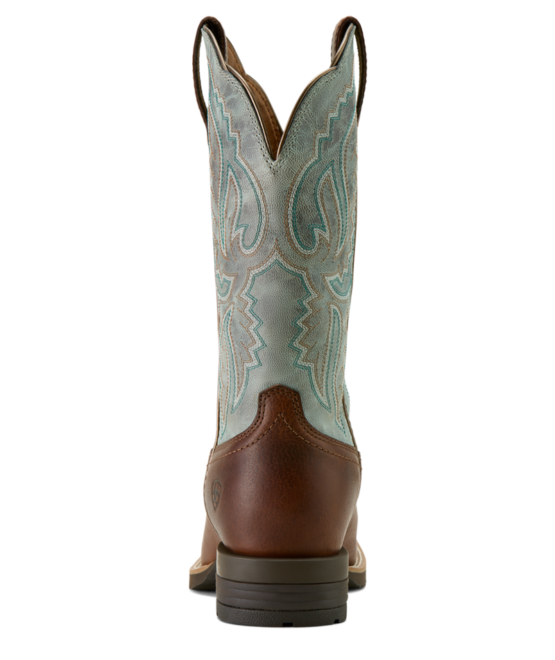 Ariat Women's Worn Denim Hybrid Ranchwork Wide Square Toe Boot