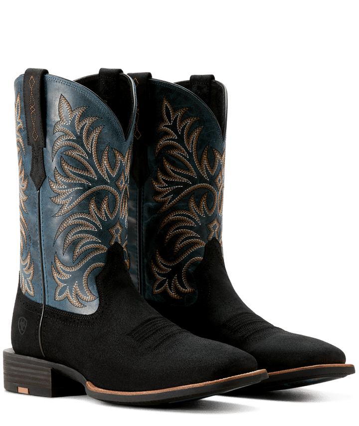 Ariat Men's Black Suede Oakwood Cowboy Boot