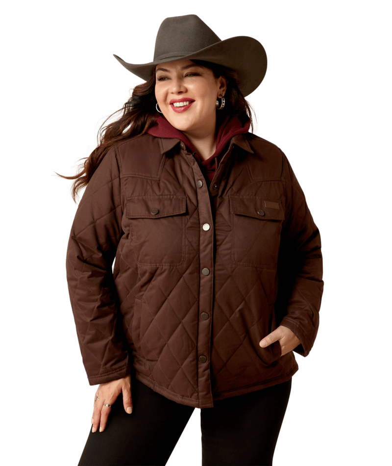 Ariat Women's Mole Grizzly Quilted Barn Jacket